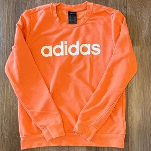 Adidas women’s  Vibrant Orange Crewneck Sweater